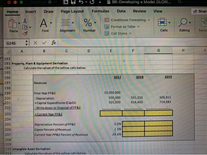  Home Insert Shar S U , B6-Developing a Model GLORI... Draw