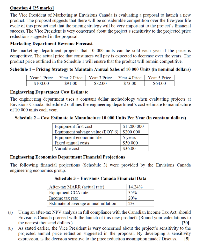  Answer: (a) Approve proposal (NPV: $177K). (b) Not sensitive; 41.6% safety