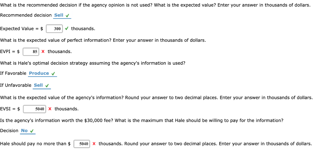 Problem 13-19 (Algorithmic) Hale's TV Productions is considering producing a pilot for