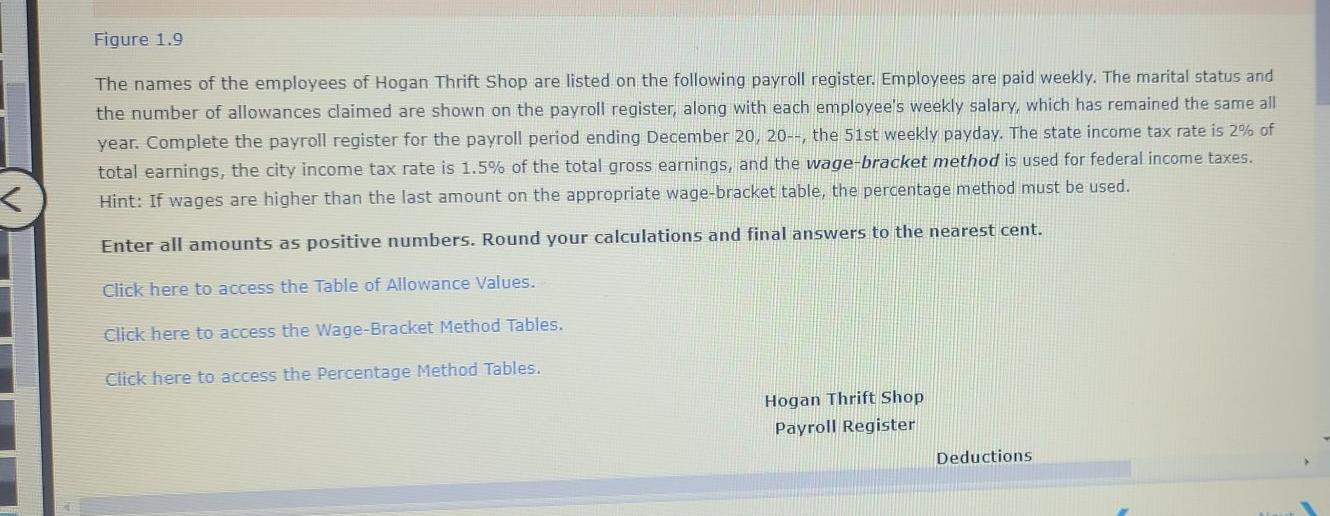 Show Me How Example 4-3 To use the wage-bracket method, follow the