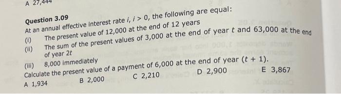 each open new bank accounts at time 0 . Wanda deposits 1,000