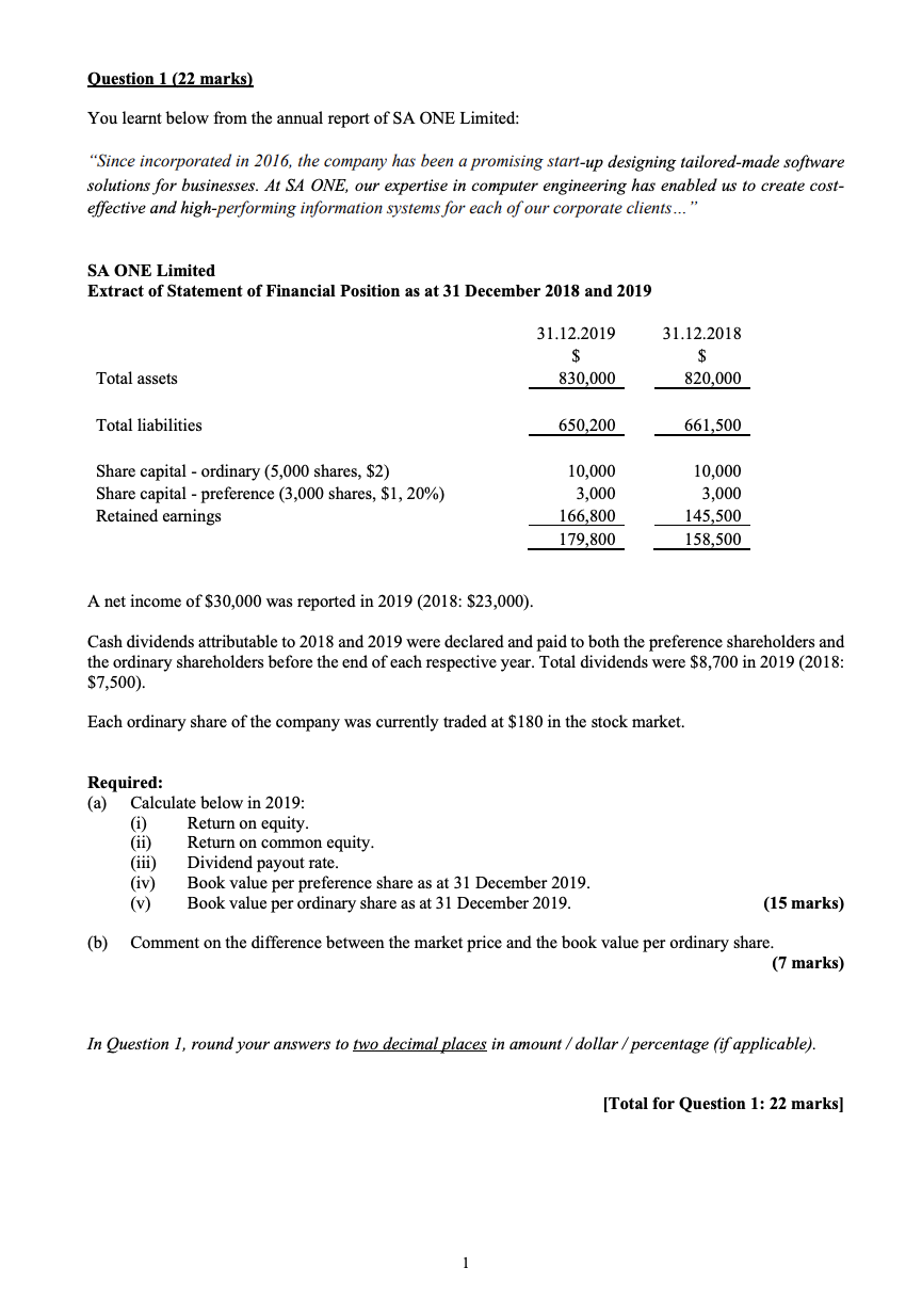  Please Answer the Question This is an examination in 2 hours.