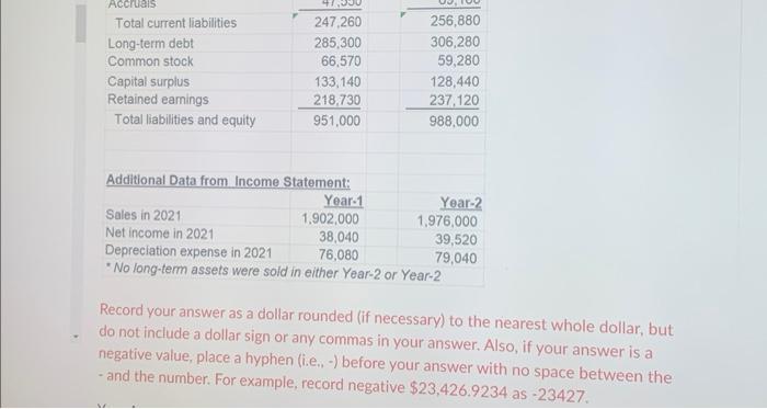 Flows from Financing Activities for Financo-3, Inc. for Year-2. Record your answer