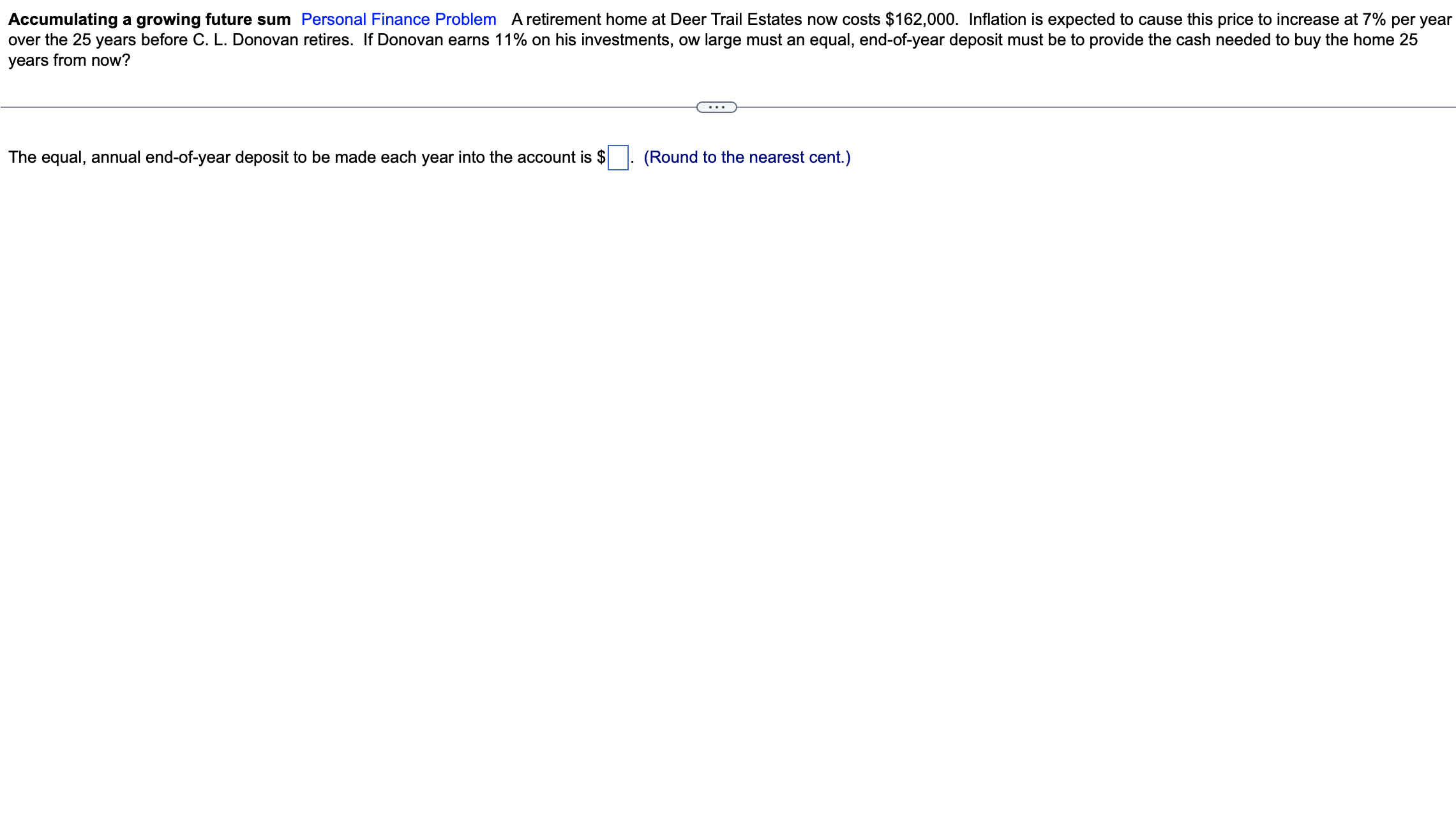 I need help, please. Accumulating a growing future sum Personal Finance Problem