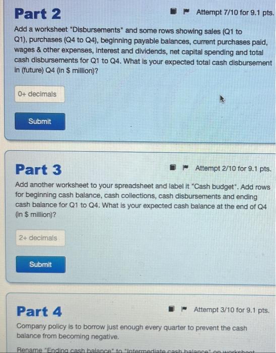 It is the beginning of January. Actual sales for the previous quarter