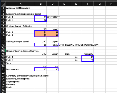 Please help me fill out this excel chart. This is the question: