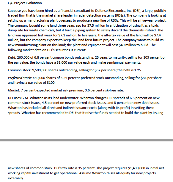  a. Calculate the projects initial Time 0 cash flow, taking into