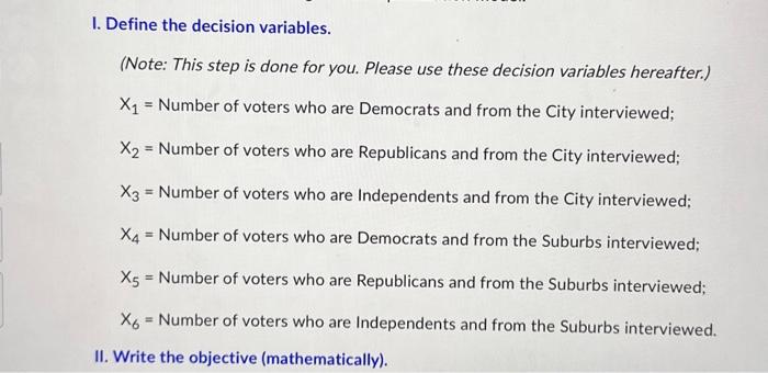 marketing research company. Highland is being hired to interview registered voters in