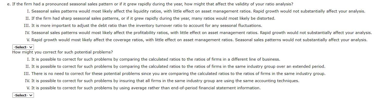 and the firm's financial statements are as follows: Income Statement for Year