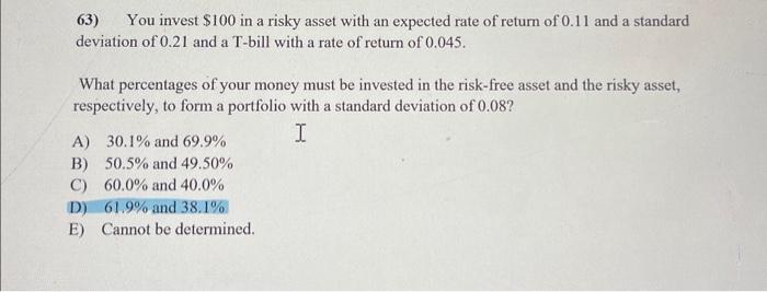 I want an easy solution or an Excel solution, please!! 63) You