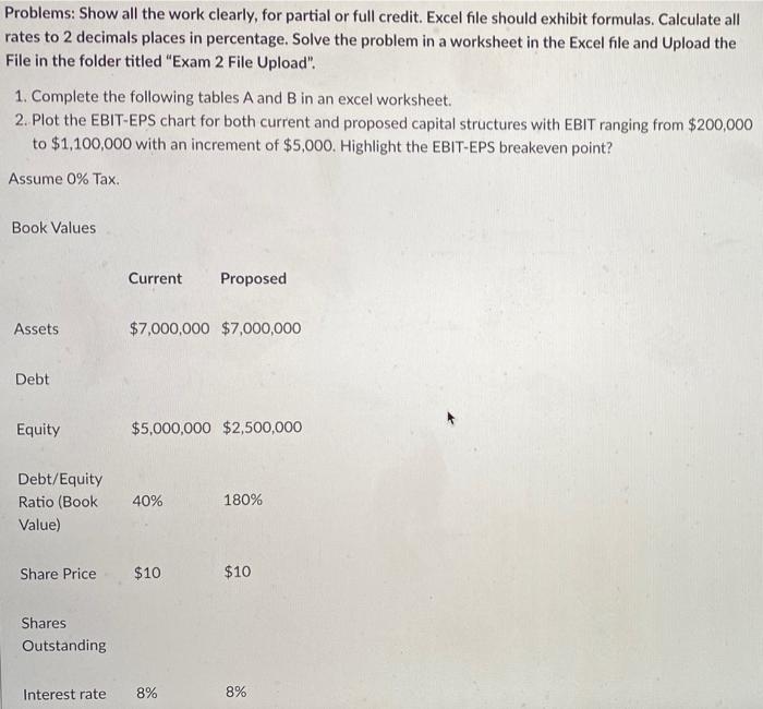  Problems: Show all the work clearly, for partial or full credit.