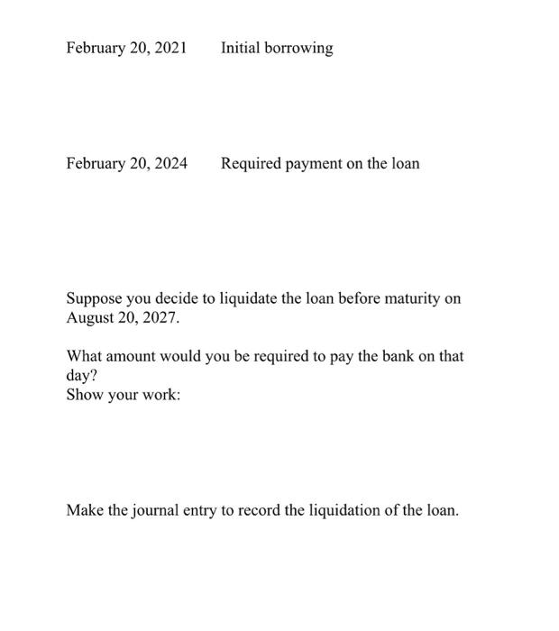 borrow $350,000. You are working with your banker to determine the appropriate