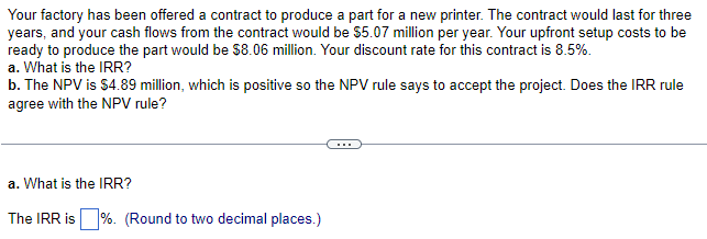 Please do each step! Your factory has been offered a contract