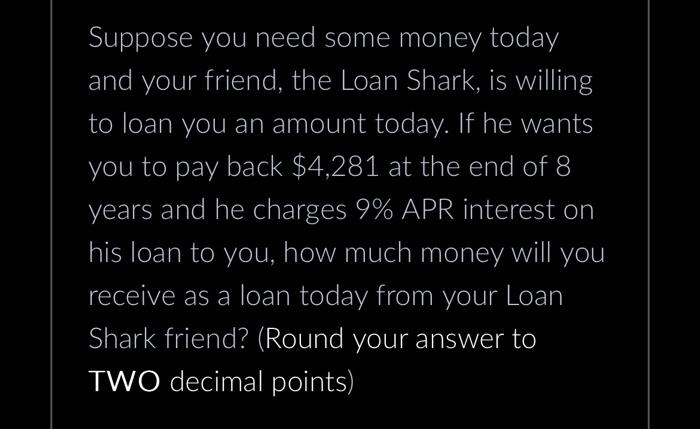 costs $8,500 with no down payment. If the dealership offers you $180