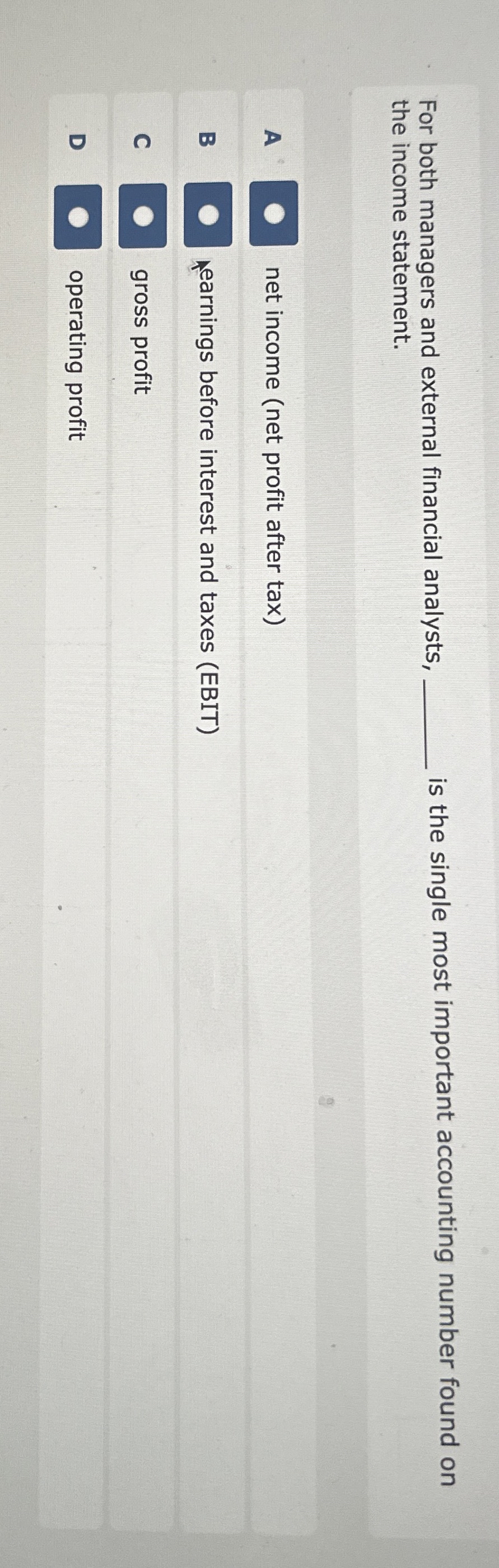  For both managers and external financial analysts, q, is the single