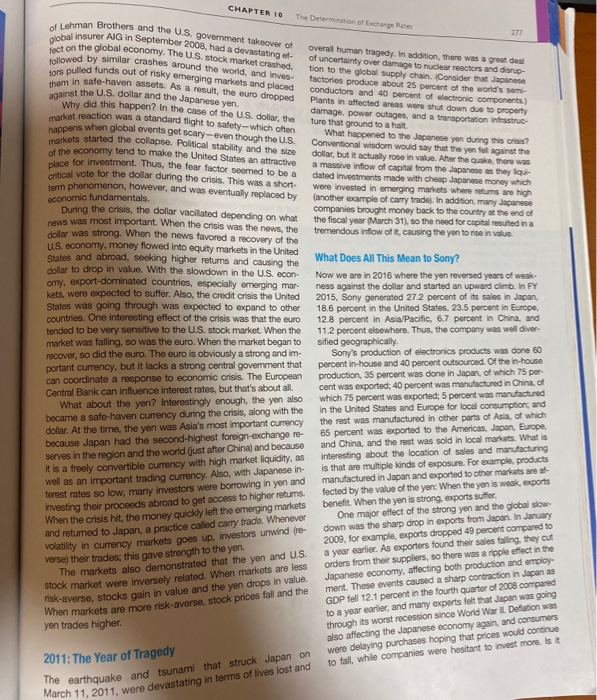 important to monitor as you try to forecast what will happen to