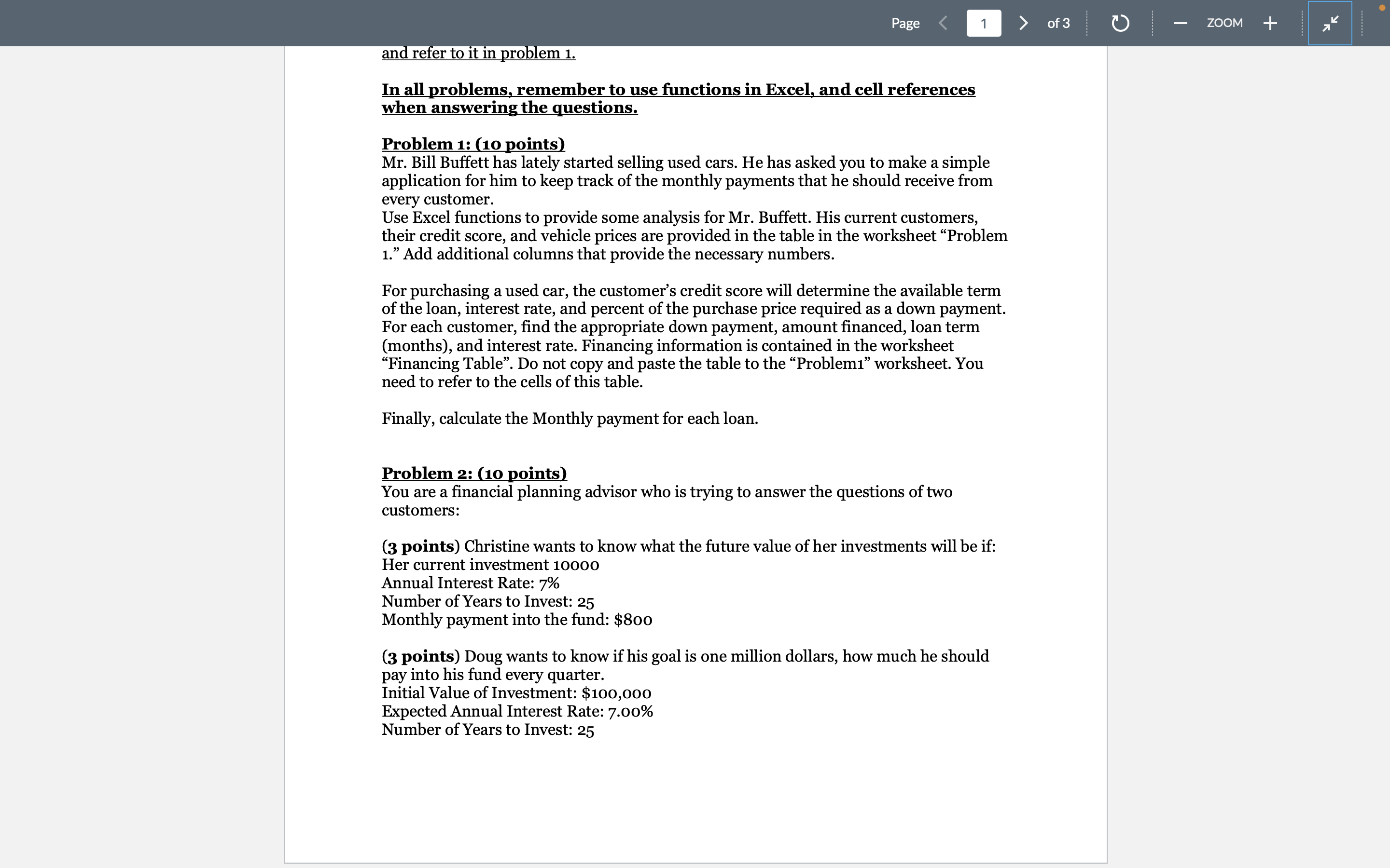  Please HELP ASAP! Need functions! In all problems, remember to use