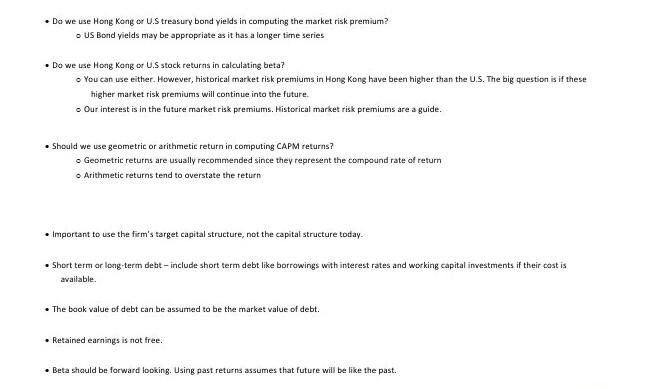 of capital. . It is also appropriate to use different rates for