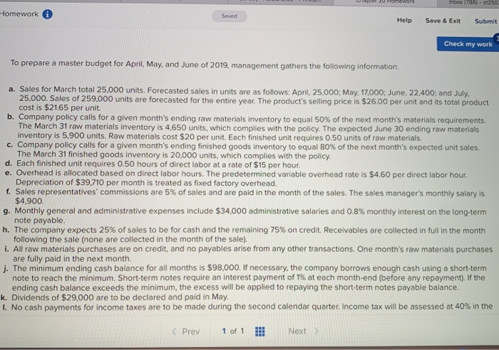 budget LO P1, P2, P3 The management of Zigby Manufacturing prepared the