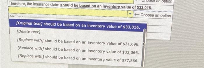 the company for interim financial statements or to determine the value of
