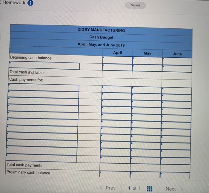 2019, management gathers the following information. a. Sales for March total 25,000