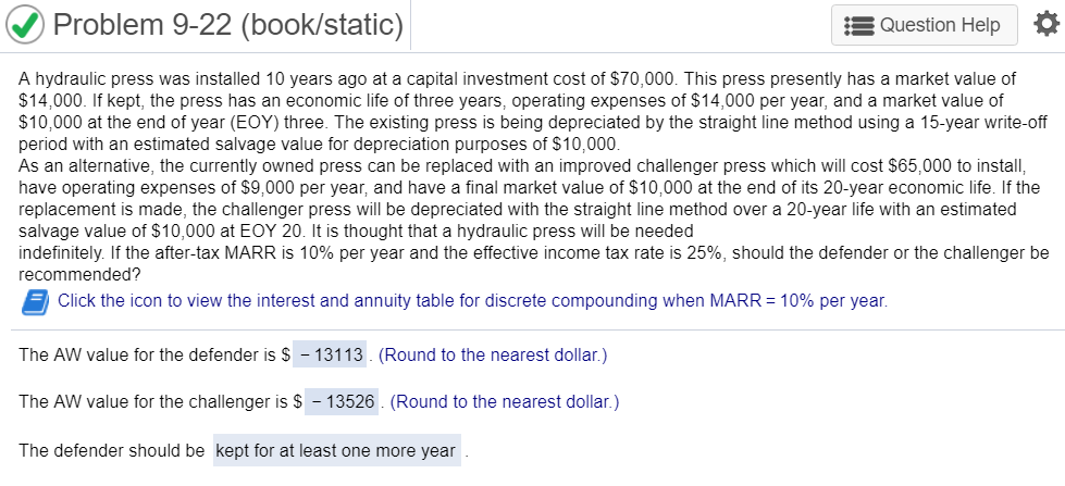 I cant seem recreate these AW values listed in this problem. Please