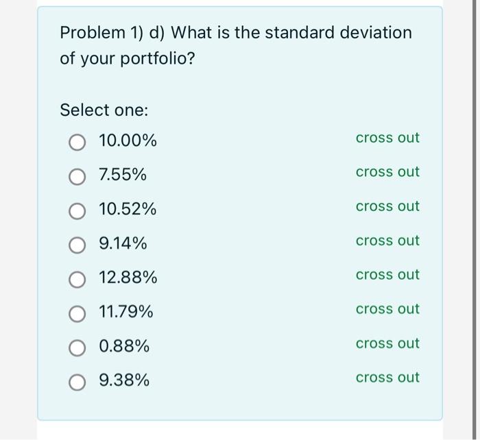 and B? c) What is the correlation cocfficient between Stocks B and