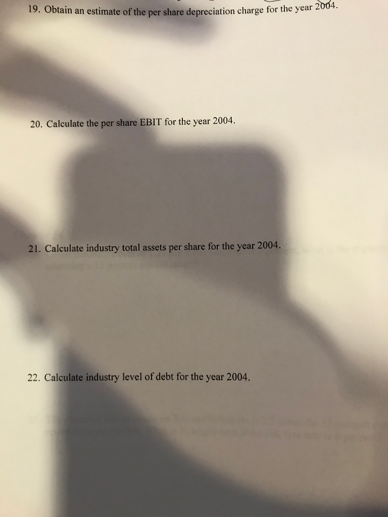 THE INFORMATION BELOw FOR THE PROBLEMS15-25 Assume that you are an analyst
