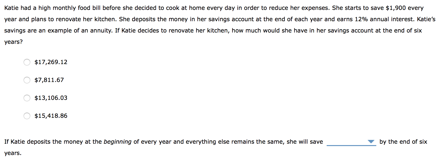 bill before she decided to cook at home every day in order