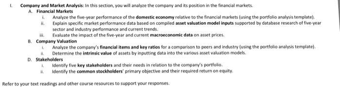 new investment manager of XYZ Tech Company, to produce an investment analysis