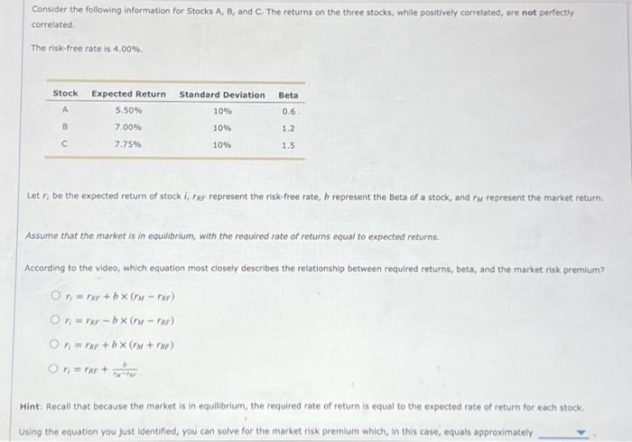 please help! very confused, will thumbs up if correct! Consider the following