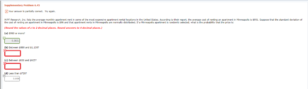  Supplementary Problem 6.45 Your answar is partialy corract. Try again. M/PF