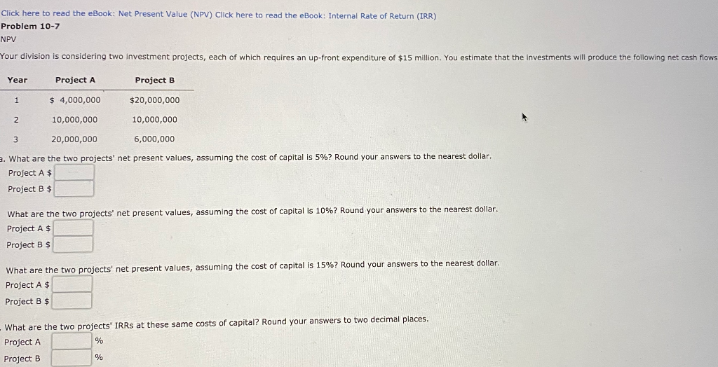  Click here to read the eBook: Net Present Value (NPV) Click