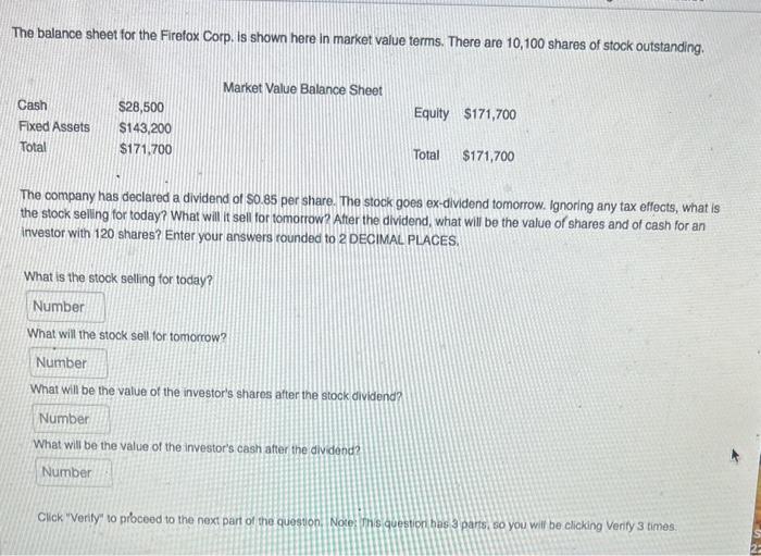  The balance sheet for the Firefox Corp. Is shown here in