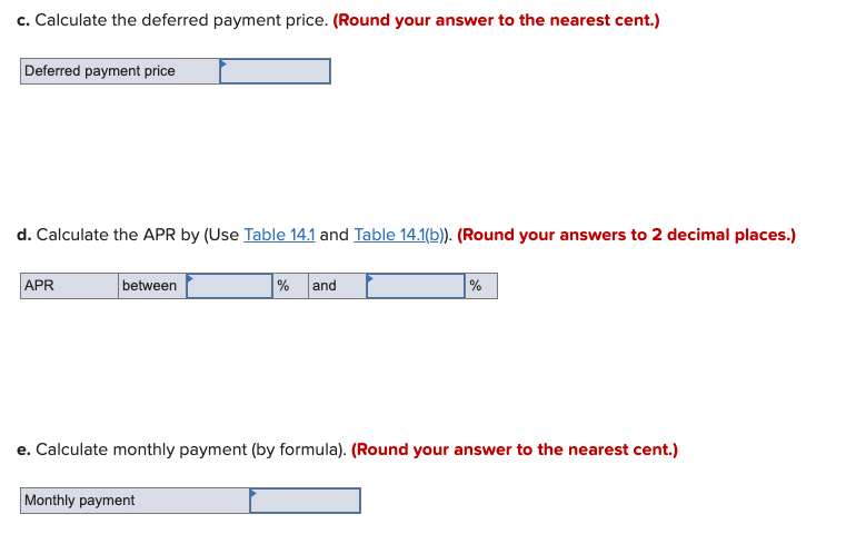 used car cash price $50 down payment a. Calculate the amount financed.