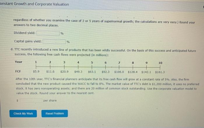 Accessibility Good to go xcel Activity: Nonconstant Growth and Corporate Valuation aussig