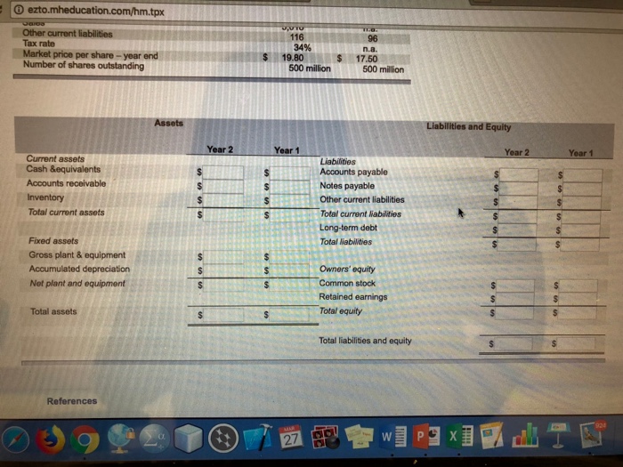 comparative balance sheets for Windswept Woodworks, Inc. for years 1 a whole