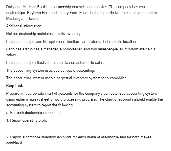  Coding Schemes 10000- Current Assets 15000-Tangible long term assets 19000-intangible long