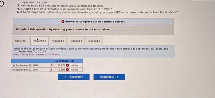 at (a) September 29,2018 , and (b) September 30 , 2017? 2.