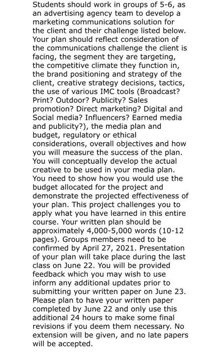  This is a team project and My part is 'Target Market'