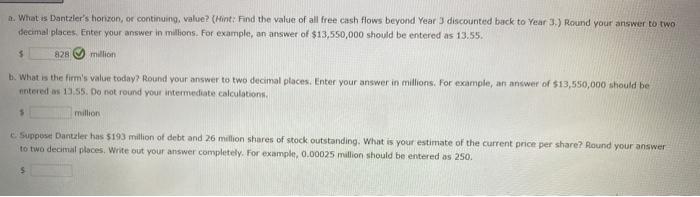 valuation Question 1 3.33/10 Danther Corporation is a fast-growing supplier of office