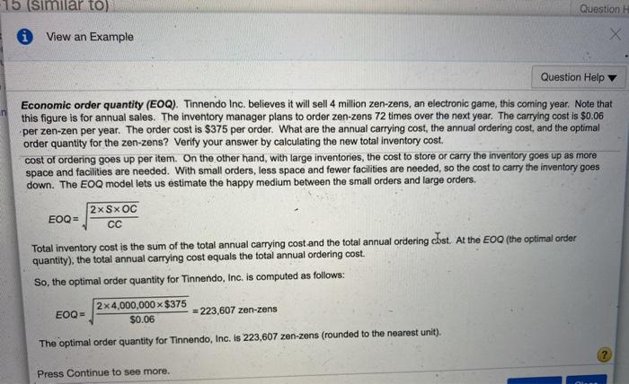 sales The inventory manager plans to order zen-zens 33 times over the