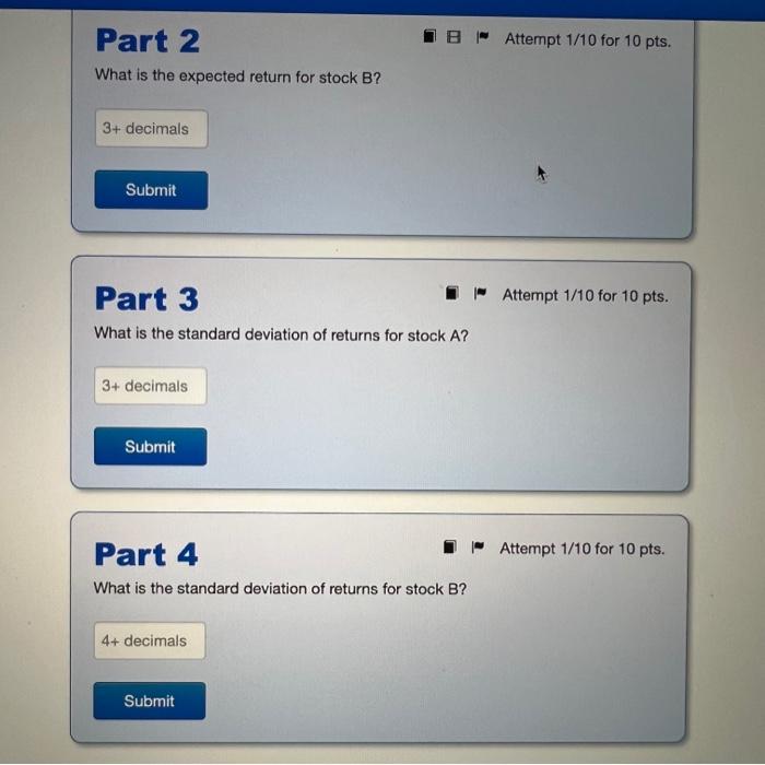 B. given different states of the economy: State (s) Probability E(As) E(re.)