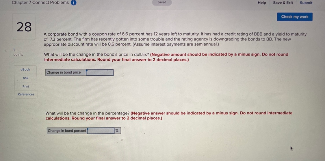  Chapter 7 Connect Problems Saved Help Save & Exit Submit Check
