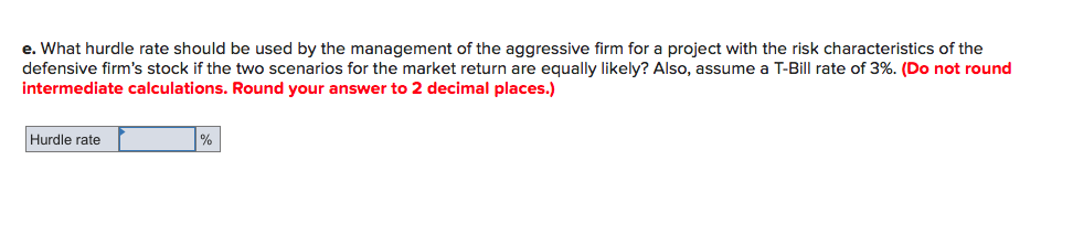 on two stocks in two particular scenarios for the rate of return