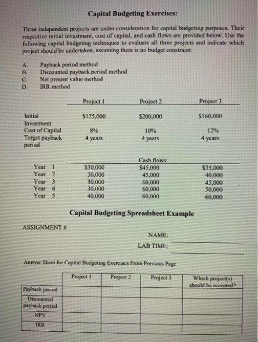 please use excel to answer this question, please provide excel equations/functions. thank