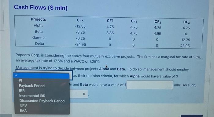 3.85 CF3 4.75 CFO -12.55 -8.25 -6.25 -24.95 CF2 4.75 4.75 CF4