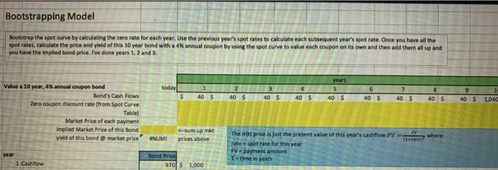 to get the spot zero curve rate and the zero coupon discount