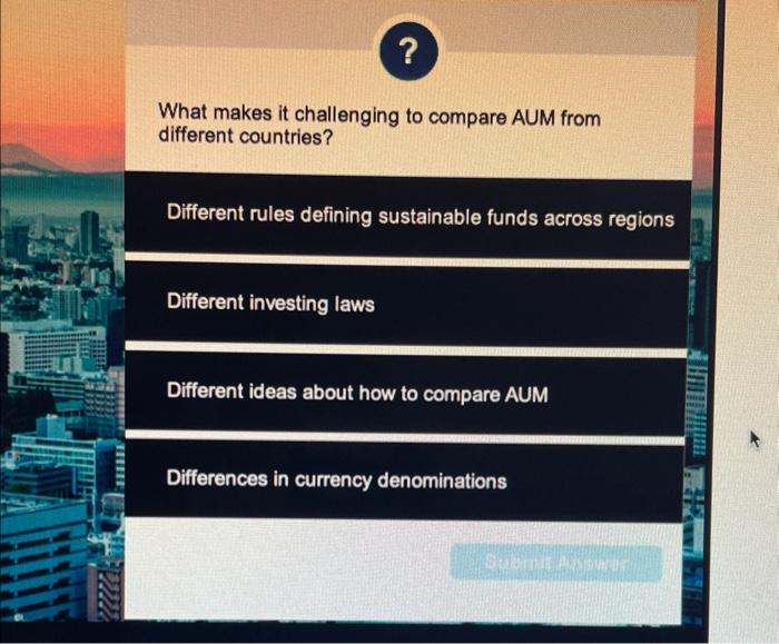  What makes it challenging to compare AUM from different countries