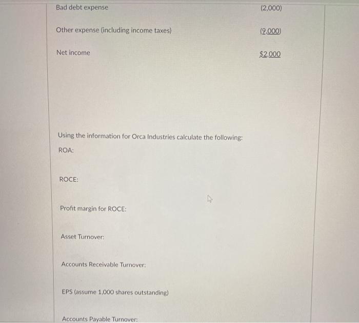 tax rate of 35%. Balance Sheet 2011 2010 Assets: Cash $10,000 $6,000